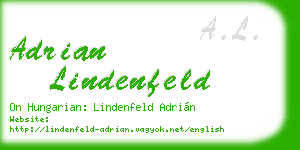 adrian lindenfeld business card